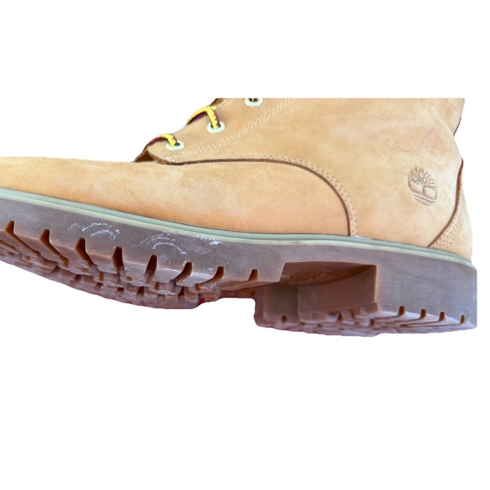 Timberland Women Jayne 6-inch Waterproof Wheat Nubuck‎ Boots sz 9.5 Feminine - Picture 7 of 7